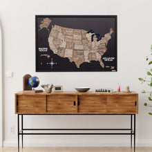 Load image into Gallery viewer, 3D Wooden USA Map on Board - Terra