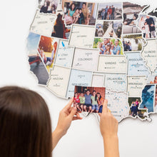 Load image into Gallery viewer, USA Photo Map Pastel