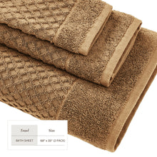 Load image into Gallery viewer, Cotton Diamond Waffle Weave Bath Towel Set - Grayson Collection