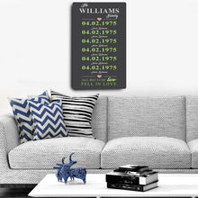 Load image into Gallery viewer, Family Dates Sign