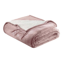 Load image into Gallery viewer, Velvet Plush Sherpa Bed Blanket - Sherpa Fleece Collection