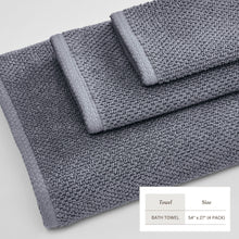 Load image into Gallery viewer, Cotton Textured Bath Towel Set - Acacia Collection