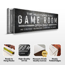 Load image into Gallery viewer, Family Game Room Sign
