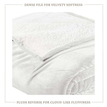 Load image into Gallery viewer, Velvet Plush Sherpa Bed Blanket - Sherpa Fleece Collection