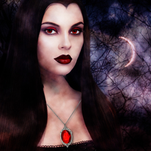 Load image into Gallery viewer, Vampire Blood Red Necklace Gothic Lolita Victorian Dark Romantic Jewelry