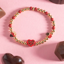 Load image into Gallery viewer, ”Chocolate Is My Love Language” Stretch Bracelet