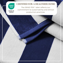 Load image into Gallery viewer, Cotton Velour Cabana Stripe Beach Towel - Novia Collection