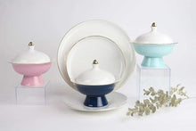 Load image into Gallery viewer, Navy Versaille Soup Bowl-Set of 4