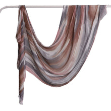Load image into Gallery viewer, Versatile Printed Striped Pleated Shawl Hijab (MH180)