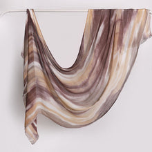 Load image into Gallery viewer, Versatile Printed Striped Pleated Shawl Hijab (MH180)