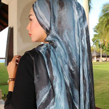 Load image into Gallery viewer, Versatile Watercolor Print Headscarf Hijab Collection (MH166)