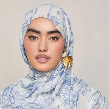 Load image into Gallery viewer, Versatile Watercolor Print Headscarf Soft Breathable Hijab (MH165)