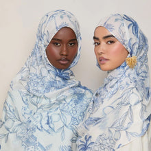 Load image into Gallery viewer, Versatile Watercolor Print Headscarf Soft Breathable Hijab (MH165)
