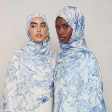 Load image into Gallery viewer, Versatile Watercolor Print Headscarf Soft Breathable Hijab (MH165)