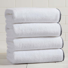 Load image into Gallery viewer, Cotton Border-Stitched 6-Piece Towel Set - Valery Collection