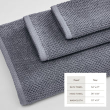 Load image into Gallery viewer, Cotton Textured Bath Towel Set - Acacia Collection