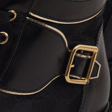 Load image into Gallery viewer, The Boston Black Leather Lace-Up Ankle Women Boot With a Side Zipper