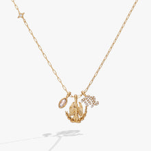 Load image into Gallery viewer, Virgo Zodiac Charm Cluster Necklace