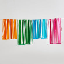 Load image into Gallery viewer, Cotton Velour Cabana Stripe Beach Towel - Novia Collection