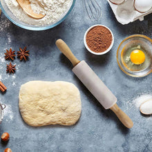 Load image into Gallery viewer, Vivace White Marble Wood Rolling Pin