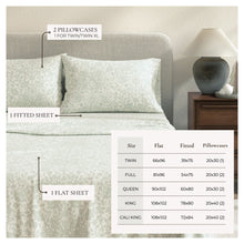 Load image into Gallery viewer, Turkish Cotton Flannel Sheet Set - Winter Floral Collection