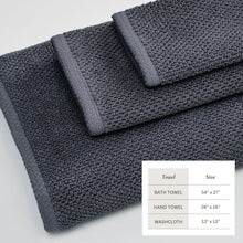 Load image into Gallery viewer, Cotton Textured Bath Towel Set - Acacia Collection