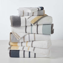 Load image into Gallery viewer, Decorative Cotton Stripe Bath Towel Set - Noelle Collection