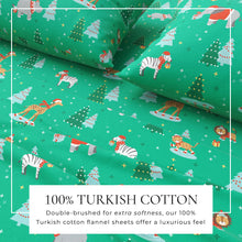 Load image into Gallery viewer, Turkish Cotton Christmas Flannel Sheet - Whittaker Collection