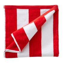 Load image into Gallery viewer, Cotton Velour Cabana Stripe Beach Towel - Novia Collection