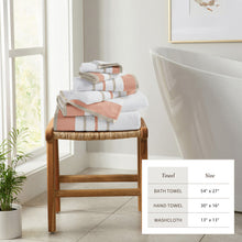 Load image into Gallery viewer, Decorative Cotton Stripe Bath Towel Set - Noelle Collection