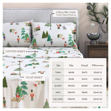 Load image into Gallery viewer, Turkish Cotton Christmas Flannel Sheet Set - Whittaker Collection