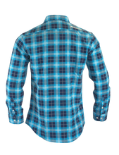 Load image into Gallery viewer, The Titan - Blue Plaid Long Sleeve