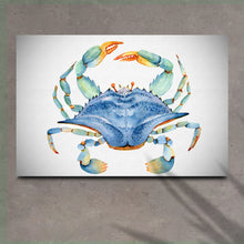 Load image into Gallery viewer, Crab Watercolor Canvas Wall Art IV