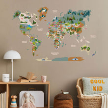 Load image into Gallery viewer, Kid's Wall Map Khaki