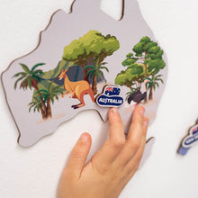 Load image into Gallery viewer, Kids World Map Khaki