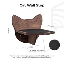 Load image into Gallery viewer, Wooden Cat Step – Dark Walnut