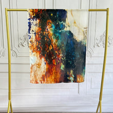 Load image into Gallery viewer, Watercolor Artistic Modal Hijab with Painted Floral Motifs (MH144)
