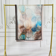 Load image into Gallery viewer, Watercolor Artistic Modal Hijab with Painted Floral Motifs (MH144)