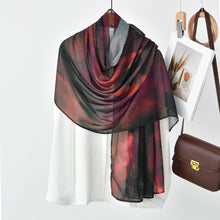 Load image into Gallery viewer, Watercolor Artistry Ethereal Print Hijab (MH176)