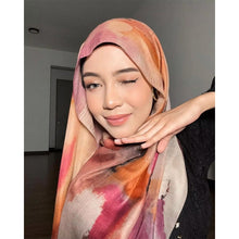Load image into Gallery viewer, Watercolour Floral  Printed Hijab (MH103)