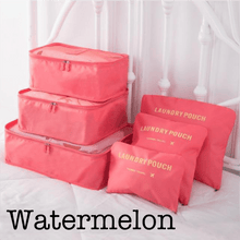Load image into Gallery viewer, 6 Piece Travel Organizer