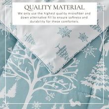 Load image into Gallery viewer, Reversible Christmas Comforter and Sham Set - Holiday / Lodge Odette Collection