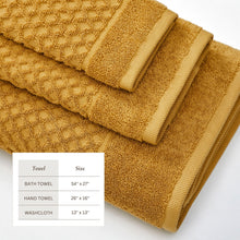 Load image into Gallery viewer, Cotton Diamond Waffle Weave Bath Towel Set - Grayson Collection