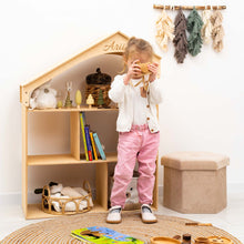 Load image into Gallery viewer, White Dollhouse Bookcase