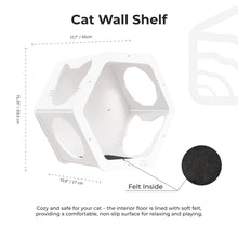 Load image into Gallery viewer, Cat Climbing Wall Shelves White