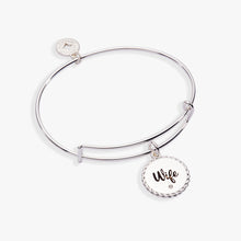 Load image into Gallery viewer, Wife 'True Love Stories Never Have Endings' Charm Bangle