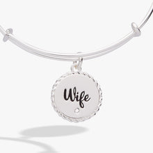 Load image into Gallery viewer, Wife 'True Love Stories Never Have Endings' Charm Bangle