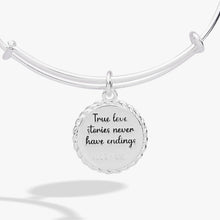 Load image into Gallery viewer, Wife 'True Love Stories Never Have Endings' Charm Bangle