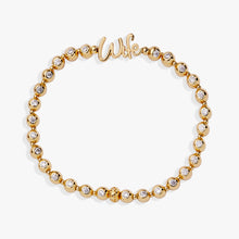 Load image into Gallery viewer, Wife Elongated Crystal Stretch Bracelet