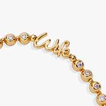 Load image into Gallery viewer, Wife Elongated Crystal Stretch Bracelet